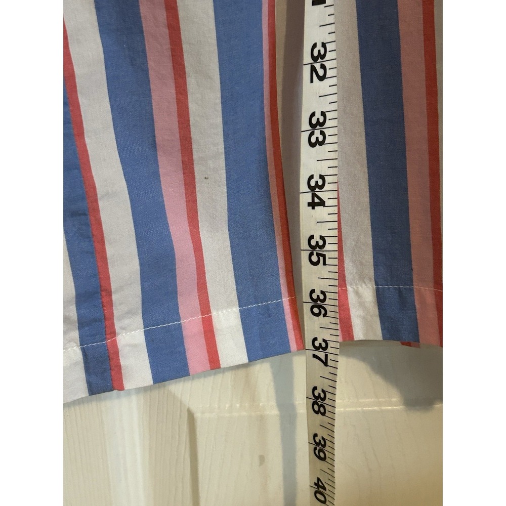 Crown & Ivy Dress Women's Size XL Flutter Sleeve Smocked Stripe Patriotic NWT - Picture 7 of 8